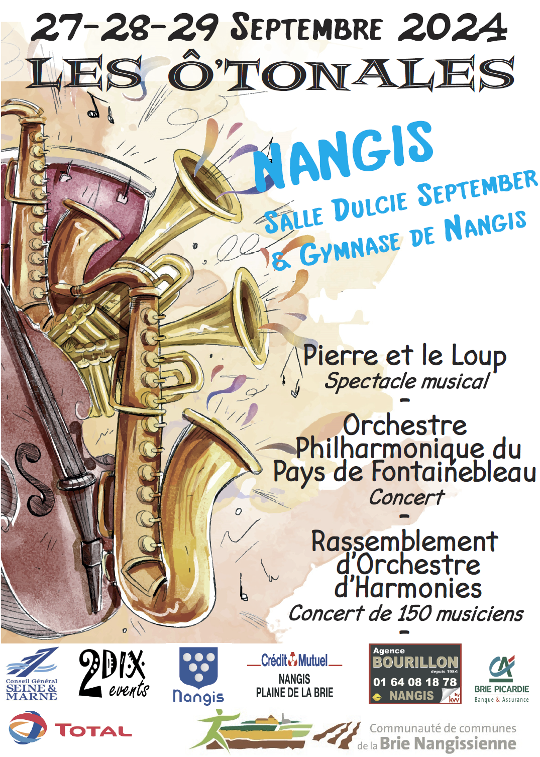 Concert à Nangis le 29 septembre 2024 : Rassemblement des Harmonies