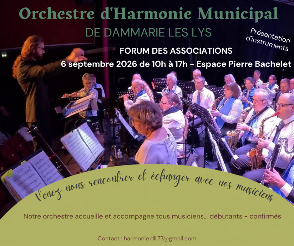 L&rsquo;Orchestre sera présent au forum des associations le 6 septembre 2026, venez nous y retrouver